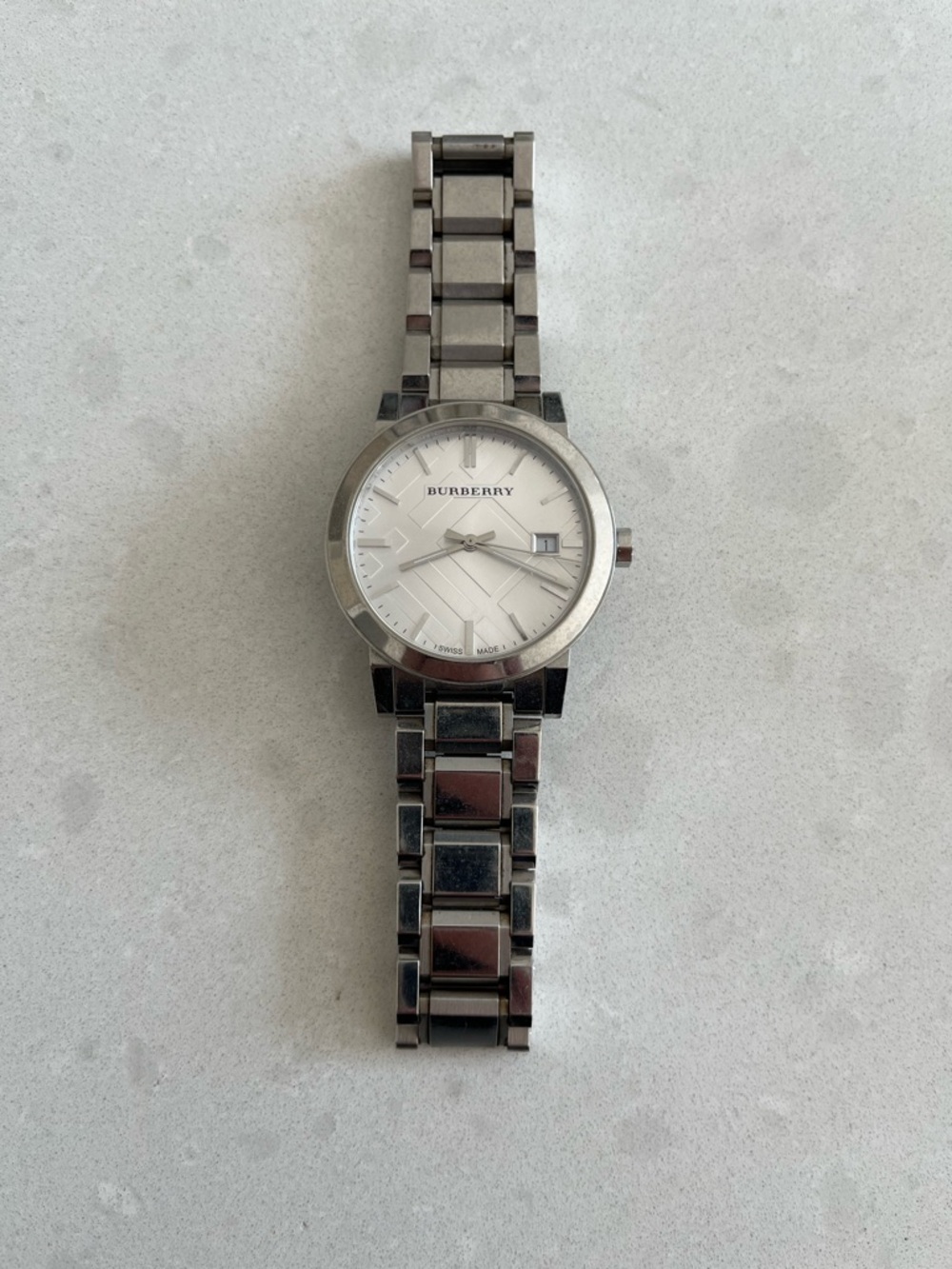 Burberry 38mm Check Face Watch